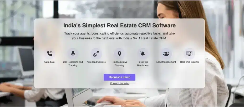 Telecrm (India's best real estate crm software) gets the job done through features like autodialer, lead management etc.